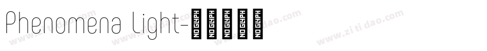 Phenomena Light字体转换
